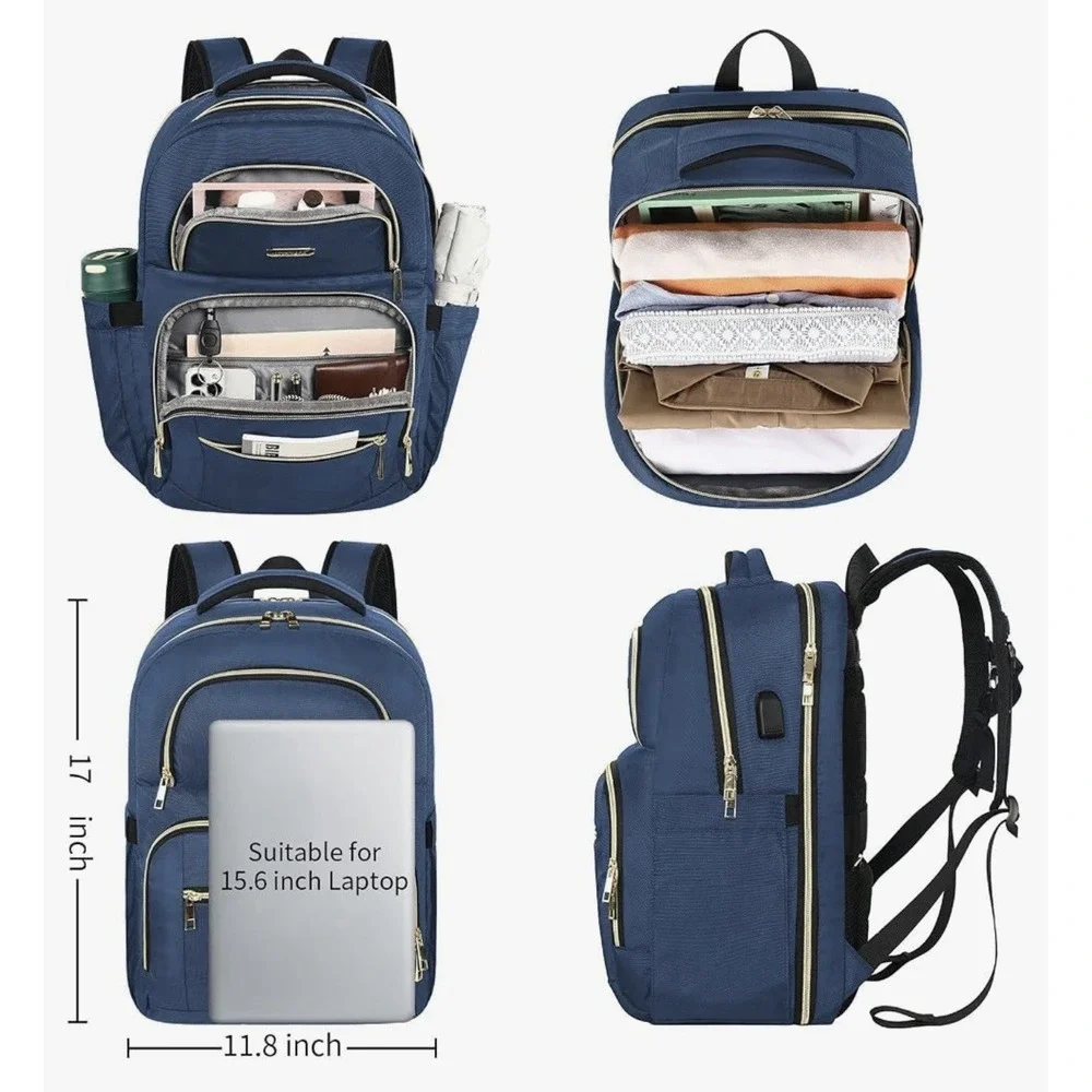 LTINVECK Travel Laptop Backpack 15.6